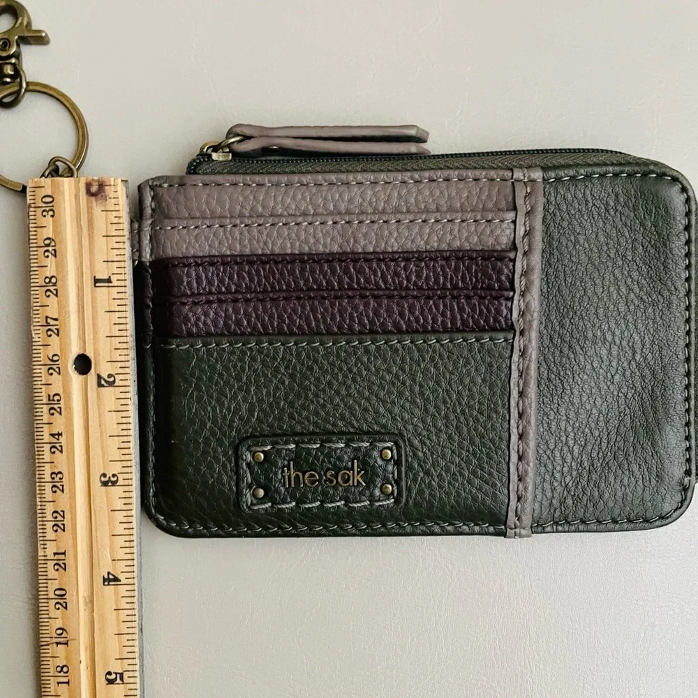 The Sak Multi-Color Leather Card Holder with Keychain - Picture 5 of 8